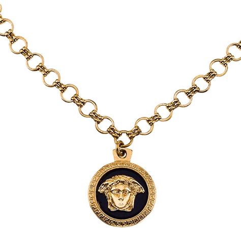 versace black necklace|versace necklace prices.